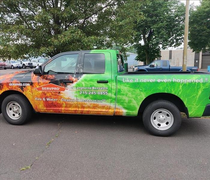 SERVPRO of Langhorne shows off a brand new crew truck