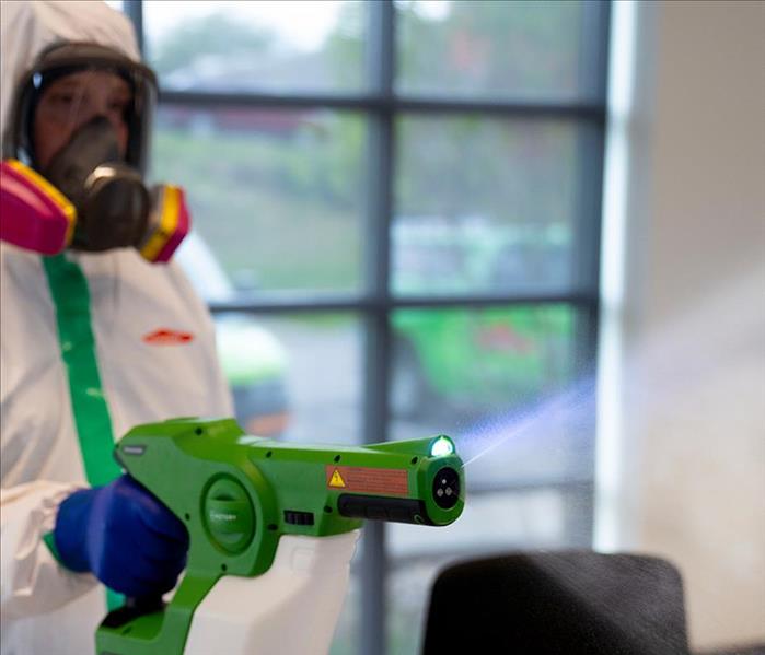 SERVPRO expert spraying cleaner
